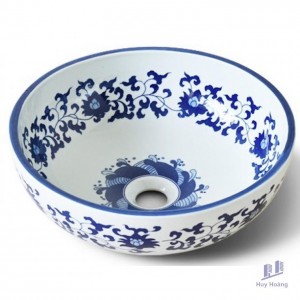 Chậu Rửa Mặt Lavabo Kanly SU118 Đặt Bàn Sứ Mỹ Thuật 415x150 mm