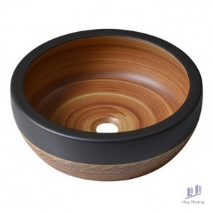 Chậu Rửa Mặt Lavabo Kanly SU015 Đặt Bàn Sứ Mỹ Thuật 400x150 mm