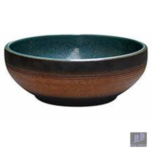 Chậu Rửa Mặt Lavabo Kanly Họa Tiết Cổ Điển SU123 Đặt Bàn Sứ Mỹ Thuật 395x145 mm