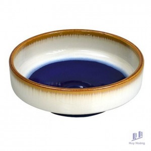 Chậu Rửa Mặt Lavabo Kanly Hoa Văn Nghệ Thuật SU312 Đặt Bàn Sứ Mỹ Thuật 400x150 mm