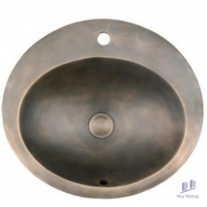 Chậu Lavabo Kanly GCL08 Đặt Bàn Đồng Thau Phong Cách Cổ