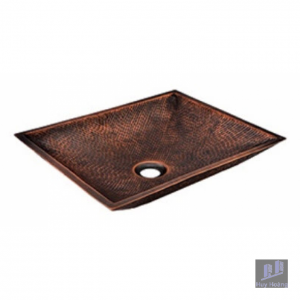 Chậu Lavabo Kanly CS03 Đặt Bàn Đồng Thau Họa Tiết Xù Xì Kiểu Cổ