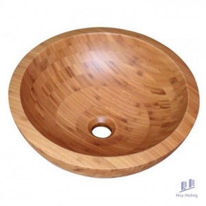 Chậu Lavabo Kanly LTE11 Đặt Bàn Gỗ Tre 420mm