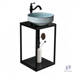 Khung Sắt Đặt Chậu Rửa Mặt Lavabo Kanly FP11 Mặt Đá