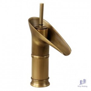 Vòi Lavabo Kanly GCV17 Nóng Lạnh Bằng Đồng Cổ Điển