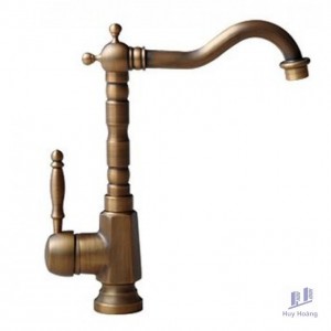 Vòi Rửa Chén Bát Kanly GCC04 Nóng Lạnh Bằng Đồng Cổ Điển
