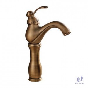 Vòi Lavabo Kanly GCA09 Nóng Lạnh Bằng Đồng Cổ Điển