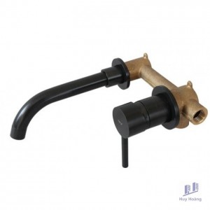 Vòi Lavabo Kanly GCT04B Nóng Lạnh Gắn Âm Tường Giả Cổ Màu Đen