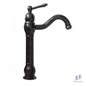 Vòi Lavabo Kanly GCA15B Nóng Lạnh Cổ Điển Màu Đen
