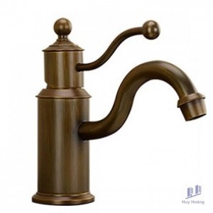 Vòi Lavabo Kanly GCV08 Nóng Lạnh Tay Nắm Cách Điệu Cổ Điển