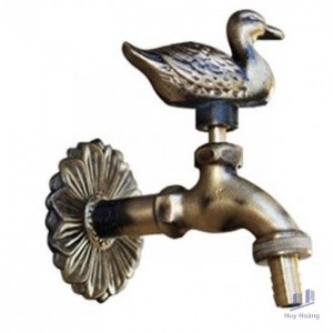 Vòi Nước Lạnh Kanly GCT02 Gắn Tường Bằng Đồng Cổ Điển