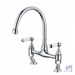 Vòi Rửa Chén Bát Kanly CHC20 Bằng Đồng Mạ Chrome Nóng Lạnh