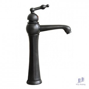 Vòi Lavabo Kanly GCA16B Nóng Lạnh Bằng Đồng Màu Đen