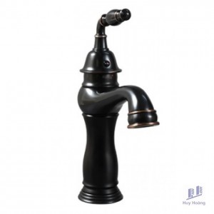 Vòi Lavabo Kanly GCV14B Nóng Lạnh Cổ Điển Màu Đen