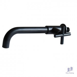 Vòi Lavabo Kanly GCT11B Lạnh Gắn Tường Màu Đen
