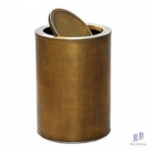 Thùng Đựng Rác Kanly RSC504 Bằng Đồng Nắp Lật