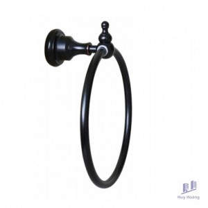 Vòng Treo Khăn Kanly GCK02B Bằng Đồng Màu Đen