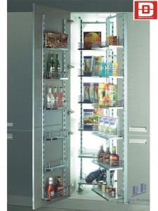 Kệ kéo 18 rổ tủ inox 304 (450mm-500mm) 203003