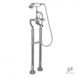 Vòi Sen Xả Bồn Tắm Kanly CHS09 Nóng Lạnh Đồng Mạ Chrome Cổ Điển