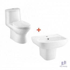 Combo Cotto 2 Trọn Bộ Bồn Cầu Và Lavabo C1053 + C0141/C4241