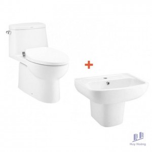 Combo Cotto 3 Trọn Bộ Bồn Cầu Và Lavabo C1142 + C0141/C4241