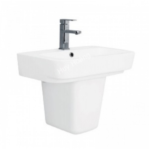 Bộ Chậu Rửa Lavabo Và Chân Ngắn Treo Tường Viglacera V50 (CD50)