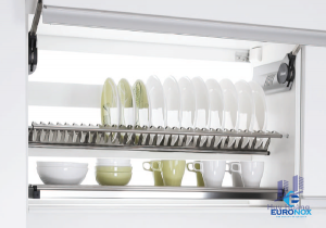 Giá bát đĩa cố định chữ V - 2 Tầng Fixed V-shaped 2-Tier Dish Rack EURONOX EU1-60
