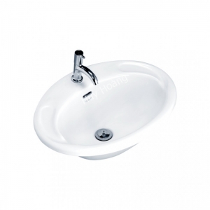 Chậu Rửa Lavabo COTTO C007  Âm Bàn Dương Vành