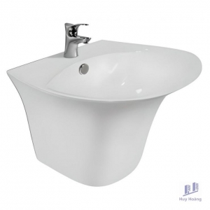 Chậu Rửa Lavabo Viglacera V63 Liền Khối Treo Tường