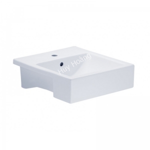 Chậu Rửa Mặt Lavabo COTTO C0225 Kate Bán Âm Bàn