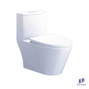 Bồn Cầu CAESAR CD1363 Một Khối Nắp Êm