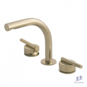 Vòi Lavabo COTTO CPF202A#GR2 Nóng Lạnh Màu Vàng Quil 3 Lỗ