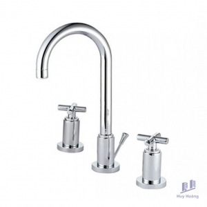 Vòi Lavabo COTTO CT238YC16 Cross Nóng Lạnh Chậu 3 Lỗ