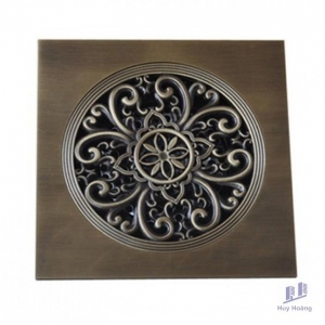 Phễu Thoát Sàn Hoa Văn Kanly GCP15C Bằng Đồng