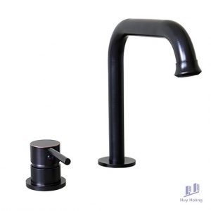 Vòi Lavabo Âm Bàn Kanly GCC40B Nóng Lạnh Cổ Điển Màu Đen