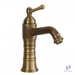 Vòi Lavabo Kanly GCV13 Nóng Lạnh Bằng Đồng Cổ Điển