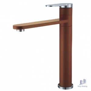 Vòi Lavabo Kanly KLA11 Nóng Lạnh Bằng Đồng Màu Nâu