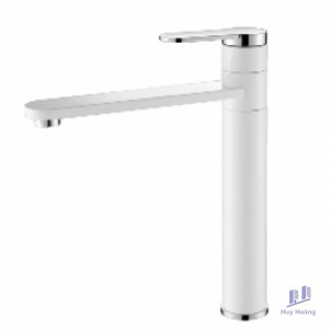Vòi Lavabo Kanly KLA13 Nóng Lạnh Bằng Đồng Màu Trắng