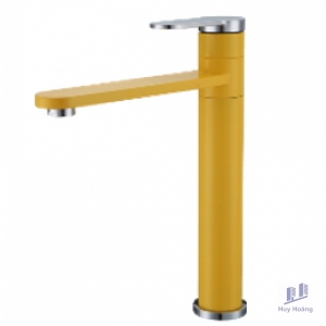 Vòi Lavabo Kanly KLA14 Nóng Lạnh Bằng Đồng Màu Vàng