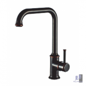 Vòi Rửa Chén Kanly GCC07B Nóng Lạnh Bằng Đồng Màu Đen