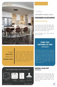 BỐ TRÍ CĂN BẾP HIỆN ĐẠI - TRANG NHÃ