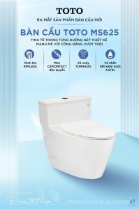 ✨BÀN CẦU MỘT KHỐI MS625